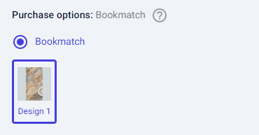 Screenshot of Marteu Bookmatch selection