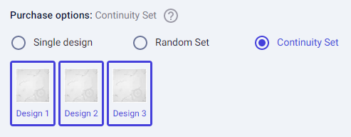Screenshot of Marteu Continuity Set selection